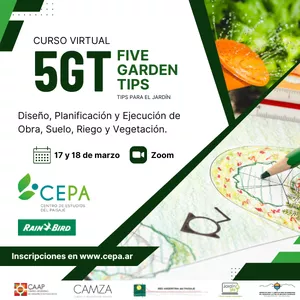 Imagen de portada para Evento presencial 5GT: 5 Garden Tips