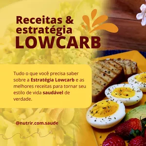 Imagem do curso Receitas e Estratégia Lowcarb