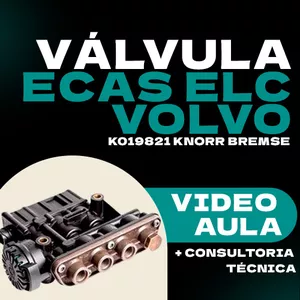 Imagem do curso Vídeo Aula + Consultoria Técnica Válvula ECAS ELC Volvo K019821 Knorr Bremse 