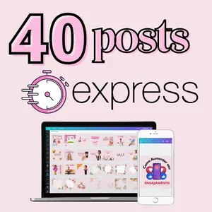 Imagem principal do produto 40 Posts Express para Instagram