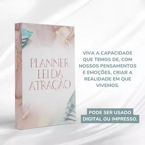Imagem de capa para o Ebook PLANNER LEI DA ATRAÇÃO