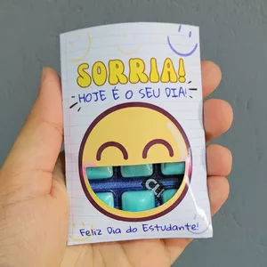 Imagem de capa para o Ebook Cartão com chiclete Dia do Estudante