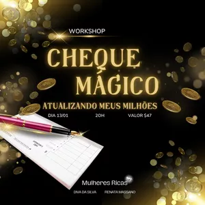Imagem de capa para o Curso online WORKSHOP CHEQUE MÁGICO