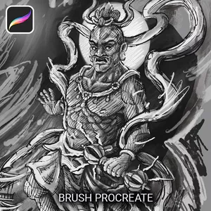 Imagem de capa para o Curso online Procreate Brush HFINK