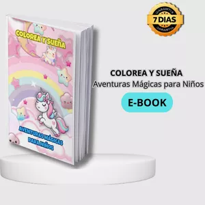 Imagen de portada para Curso online Ebook-Colorea y Sueña – Aventuras Mágicas para Niños