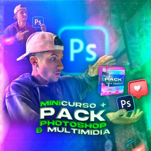 Imagem de capa para o Curso online Minicurso + Pack Multimídia &amp; Photoshop VDG