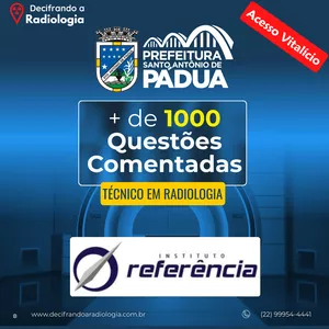 Imagem de capa para o Curso online Mais de 1000 Questões Comentas Radiologia - Pref. Santo Antônio de Pádua | Instituto Referência