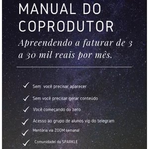 Imagem do curso MANUAL DO COPRODUTOR: PASSO A PASSO DE COMO SER UM COPRODUTOR DE SUCESSO!