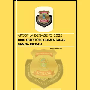 Imagem de capa para o Ebook APOSTILA DEGASE-RJ 2025