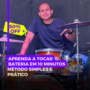 Imagem do curso Aprenda a tocar bateria em 10 minutos