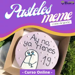 Imagen de portada para Curso online Pasteles Meme Para Negocio