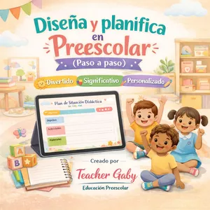 Imagen de portada para Ebook Diseña y planifica en Preescolar (Paso a paso) 