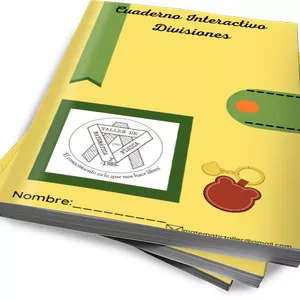 Imagem principal do produto Cuaderno Interactivo de Divisiones de una y dos cifras y divisiones con decimales.