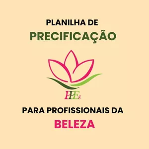 Imagem de capa para o Ebook PEP´s Planilha de Precificação para Estética