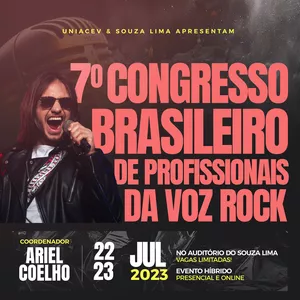 Imagem de capa para o Curso online 7º Congreso Brasileiro de Profissionais da Voz Rock
