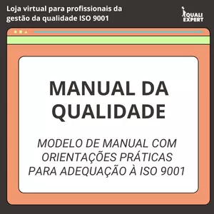 Imagem de capa para o Ebook Manual da Qualidade ISO 9001 – Modelo Template Comentado
