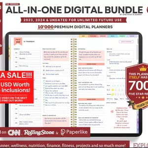 Imagem de capa para o Ebook Planner Digital 2023 2024 Sem data