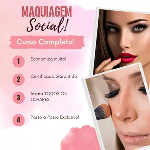 Imagem do curso Curso de Maquiagem Social - Clau Mendes (com Certificado!)
