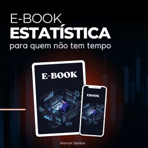 Imagem de capa para o Ebook E-book: Estatística com o R pra quem não tem tempo