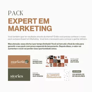 Imagem de capa para o Ebook PACK: EXPERT EM MARKETING