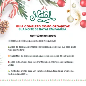 Imagem de capa para o Ebook Guia Completo Para Organizar Seu Feliz Natal