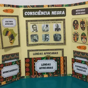 Imagem de capa para o Ebook Lapbook Consciência Negra 