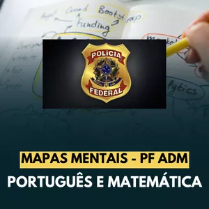 Imagem de capa para o Curso online MAPAS MENTAIS PF ADMINISTRATIVA - PORTUGUÊS E INFORMÁTICA