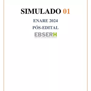 Imagem de capa para o Ebook Simulado ENARE 2024 - área de Nutrição 