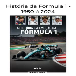 Imagem de capa para o Ebook Historia da Formula 1 - 1950 á 2024