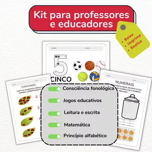 Imagem de capa para o Ebook Kit Alfabetização Infantil