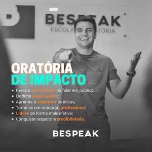 Imagem de capa para o Curso online Oratória de Impacto - Bespeak Escola de Oratória