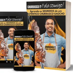Imagem de capa para o Ebook Churrasco?! Fala Comigo!