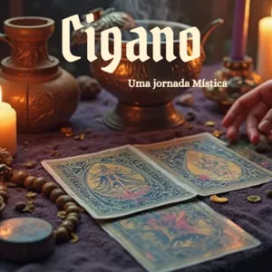 Imagem de capa para o Ebook O Baralho Cigano Uma jornada mística 