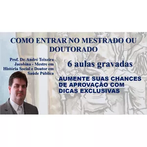 Imagem do curso Curso: Como passar no Mestrado e Doutorado.
