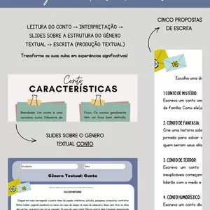 Imagem de capa para o Ebook Atividades sobre o Gênero Textual Conto