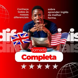 Imagem de capa para o Curso online Jornada completa para falar Inglês - Hey folks academy