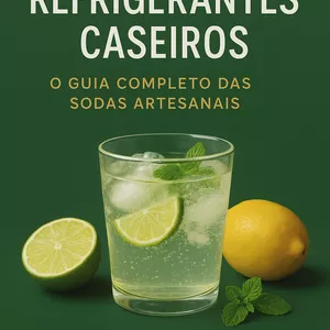 Imagem de capa para o Ebook Refrigerantes Caseiros  O Guia Completo das Sodas Artesanais