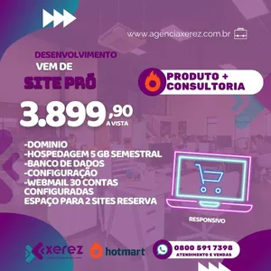 Imagem de capa para o Serviço online Desenvolvimento Site Pró