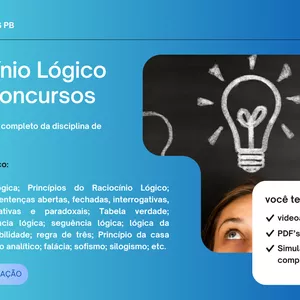 Imagem de capa para o Curso online Raciocínio Lógico para concursos 