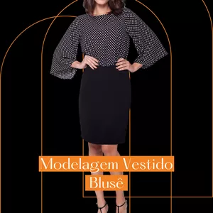 Imagem de capa para o Curso online Molde Vestido Blusê Gradação nos Tamanhos P ao XGG