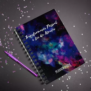 Imagem de capa para o Ebook Planner 2024 para Transformação Pessoal e Lei da Atração
