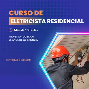 Imagem de capa para o Curso online Curso Eletricista Residencial 