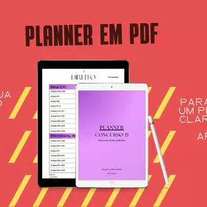 Imagem de capa para o Ebook Planner de Estudos – Concurso TJ-SP (Escrevente Técnico Judiciário)