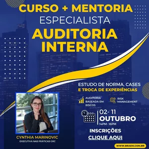 Imagem de capa para o Serviço online Curso + Mentoria - Auditoria Baseada em Riscos