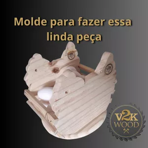 Imagem de capa para o Ebook Molde Galinha Porta Ovos