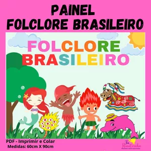 Imagem de capa para o Ebook Painel Folclore Brasileiro 