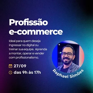 Imagem de capa para o Curso online Profissão e-commerce