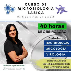 Imagem do curso CURSO DE MICROBIOLOGIA BÁSICA