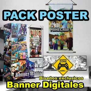 Imagen de portada para Curso online Super Pack GAMER - Posters digitales Exclusivos