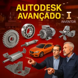 Imagem de capa para o Curso online Curso Autodesk Inventor do básico ao Avançado